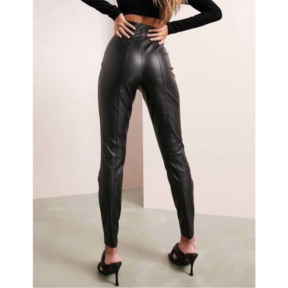 ASOS tall faux leather pants